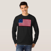 ベッシーロス米州旗1777米国革命旗 Tシャツ (正面フル)