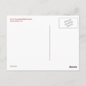 ベッシー鳥ポストカードビーズとベリーズのブロック羽根 ポストカード (裏面)