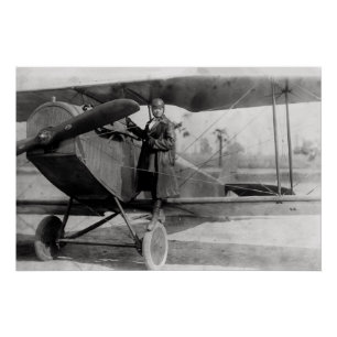 ベッシー・コールマンとその飛行機, 1922 ポスター