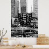 ベッセルブラック&ホワイトNYC ポスター (キッチン)