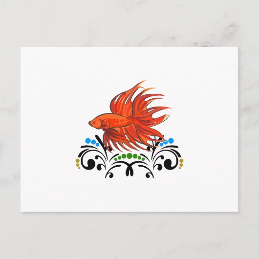 ベッタアート魚 ポストカード (正面)