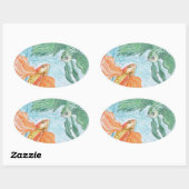 ベッタダンス 楕円形シール (シート)