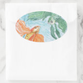 ベッタダンス 楕円形シール (バッグ)