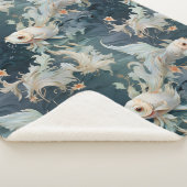 ベッタフィッシュブルーホワイト シェルパブランケット (3/4)