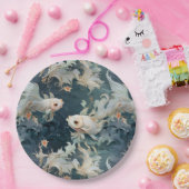 ベッタフィッシュブルーホワイト ペーパープレート (パーティー)