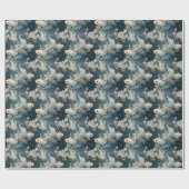 ベッタフィッシュブルーホワイト ラッピングペーパー (フラット)