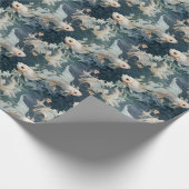 ベッタフィッシュブルーホワイト ラッピングペーパー (角)