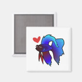 ベッタフィッシュ/シャムの闘魚ラブ マグネット (正面/裏面)