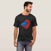 ベッタフィッシュ シャム闘魚 Tシャツ (正面フル)