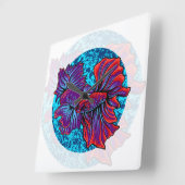 ベッタフィッシュ  スクエア壁時計 (傾斜)