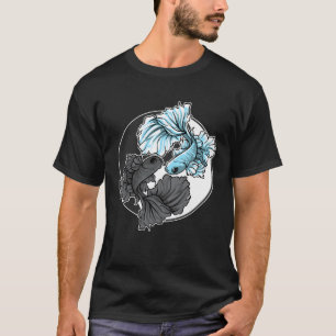 ベッタフィッシュ 陰陽 アクアリウム アクアリスト 水槽 コイ Tシャツ