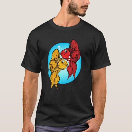 ベッタフィッシュTシャツ 熱帯魚 シャム闘魚愛好家 Tシャツ (正面)