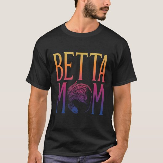 ベッタマム カラフル シャム闘魚 愛好者 ギフト Tシャツ (正面)