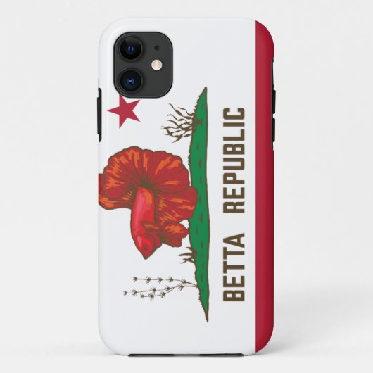 ベッタ共和国国旗 Case-Mate iPhoneケース (裏面)