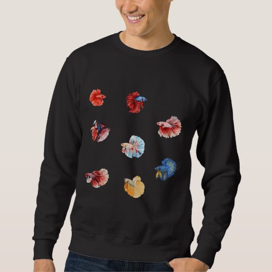 ベッタ魚 スウェットシャツ (正面)