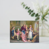 ベッツィロスと星とストライプ1777 ポストカード (スタンド正面)