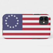 ベッツィロス国旗13スターアメリカ国旗1776 Case-Mate iPhoneケース (裏面(横))