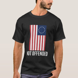 ベッツィロス米州旗アメリカ愛国心を攻撃しない Tシャツ