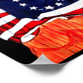 ベッツィロス米州旗1776年7月の贈り物の4番目の芸術 ポスター (角)