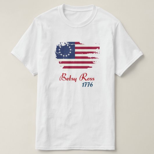 ベッツィロス1776国旗13スターズアメリカ国旗 Tシャツ (デザイン正面)