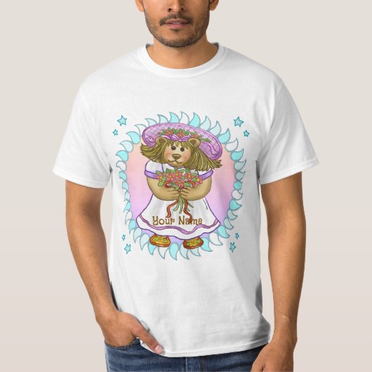 ベッツィーベア 白いドレス Tシャツ (正面)