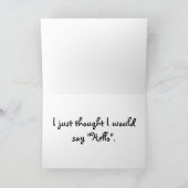 ベッツィ、こんにちは カード (内部)