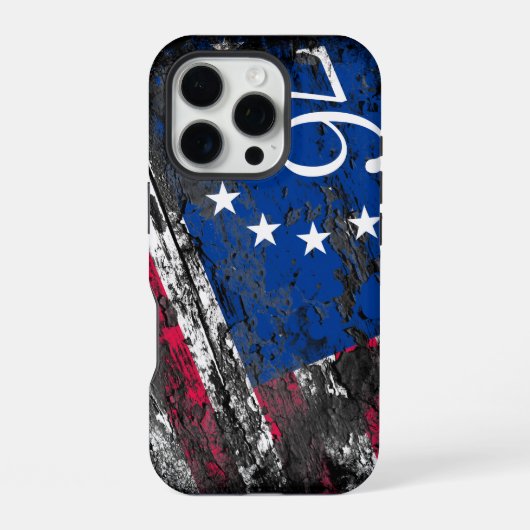 ベッツィ・ロス国旗1776年7月4日 iPhoneケース (裏面)