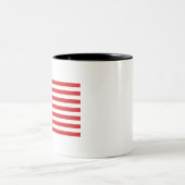 ベッツィ・ロス国旗–1776年 ツートーンマグカップ (中央)