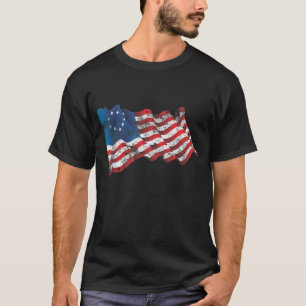ベッツィ・ロス米州旗 – 革命戦旗 Tシャツ