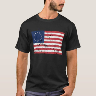 ベッツィ・ロス・アメリカン13つ星1776国旗 Tシャツ