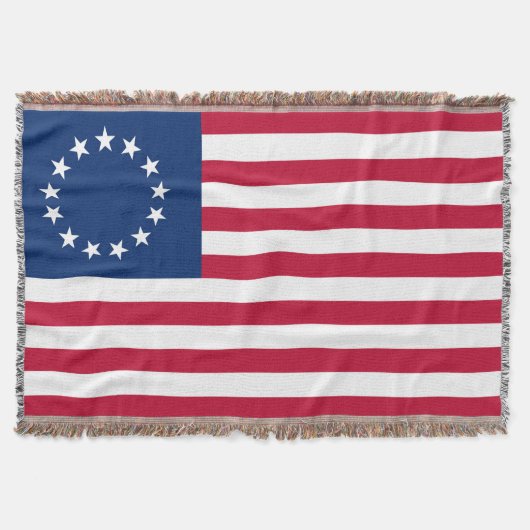 ベッツィ・ロス アメリカ合衆国旗 1777年頃 スローブランケット (正面)