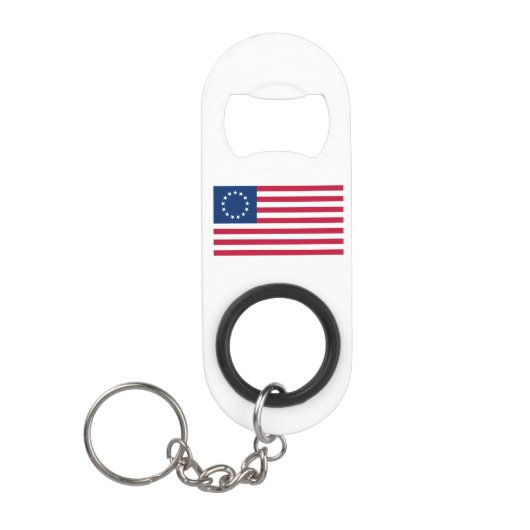 ベッツィ・ロス アメリカ国旗 キーホルダー栓抜き (正面)