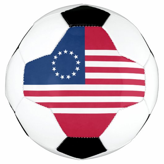 ベッツィ・ロス アメリカ国旗 サッカーボール (正面)