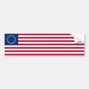 ベッツィ・ロス・アメリカ国旗 バンパーステッカー