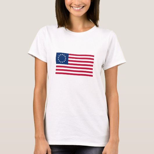 ベッツィ・ロス・アメリカ国旗 Tシャツ (正面)