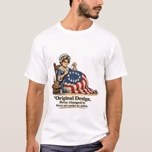 ベッツィ・ロス アメリカ国旗Tシャツ Tシャツ (正面)