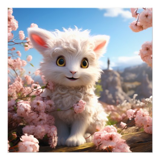 ベッツィ – 可愛らしいベビーヤギ フォトプリント            (正面)