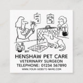 ベッツ動物プロモ気にーション スクエア名刺 (正面)