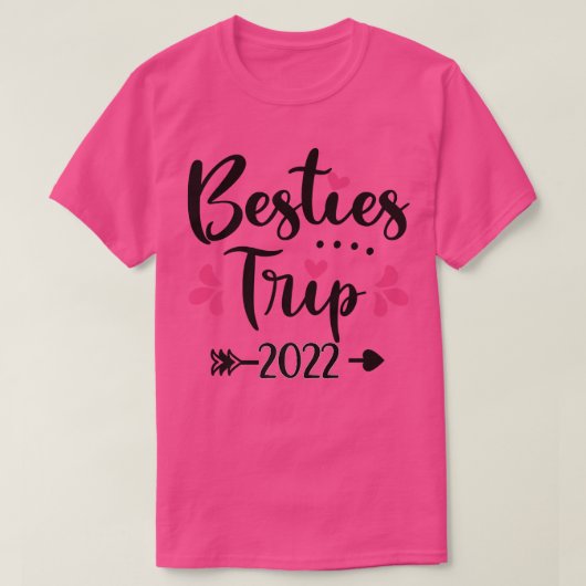 ベッティトリップ2022最高のフレンド休暇旅行女の子 Tシャツ (デザイン正面)