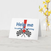 ベッティング中毒者からの挨拶 カード (黄色い花)