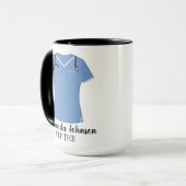 ベットテックパーソナライズされたブルースクラブ マグカップ (正面左)