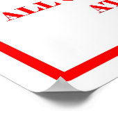 ベット駐車場のみ ポスター (角)