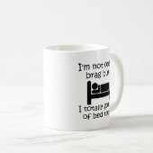 ベッドから抜け出して自慢して Funny Mug コーヒーマグカップ (正面右)