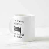 ベッドから抜け出して自慢して Funny Mug コーヒーマグカップ (正面左)