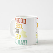 ベッドでぐっすり!寝だめ大好き おもしろ寝具 コーヒーマグカップ (正面左)