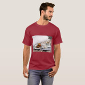 ベッドでコーヒーと朝食 Tシャツ (正面フル)