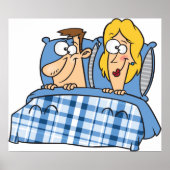 ベッドにカップル ポスター (正面)
