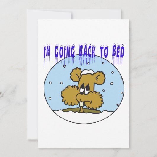 ベッドに戻る 招待状 (正面)