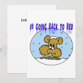 ベッドに戻る 招待状 (正面/裏面)