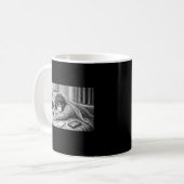 ベッドに溶け込む • 美的エグゾーストマグ コーヒーマグカップ (正面左)
